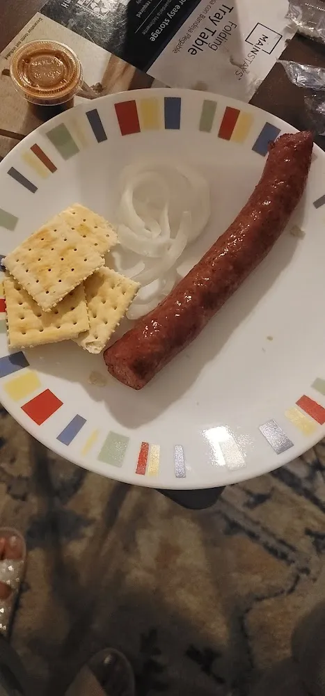 Hot Sausage Crackers Onions