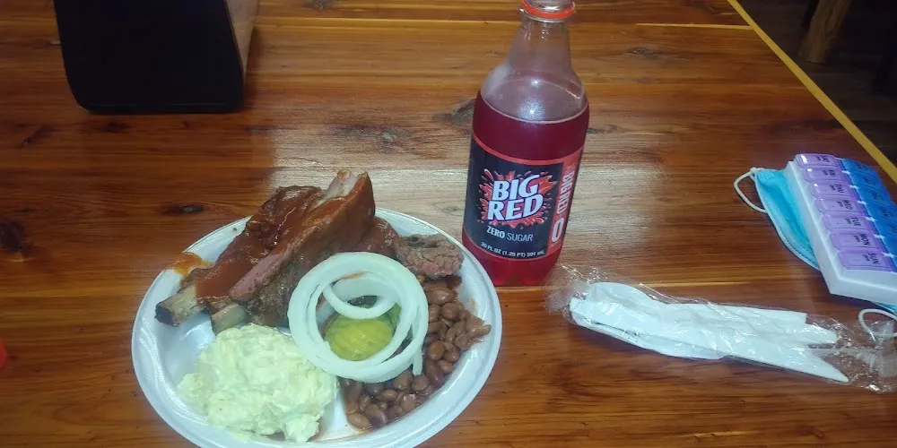 Rib Sliced Beef Plate with Sugar Free Big Red